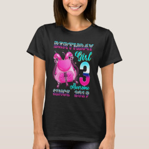 Birthday Girl 3 Sedert 2019 roze rugzak 3rd Birt T-shirt