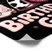 Birthday Girl 7 Cowgirl Party Outfit Fun Disco The Poster (Hoek)