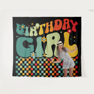 Birthday Girl 90s Star Shot Backdrop Wandkleed