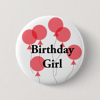 Birthday Girl Badge Ronde Button 5,7 Cm