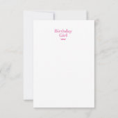 Birthday Girl Bedankkaart (Achterkant)