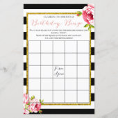 Birthday Girl Bingo Game (Voorkant)