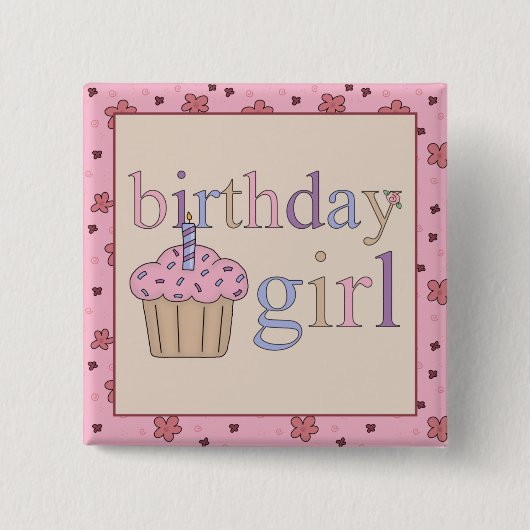 Birthday Girl Button (Voorkant)