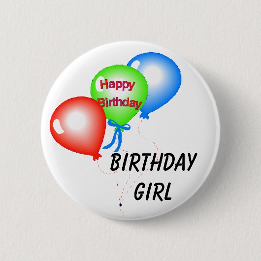 Birthday Girl Button (Voorkant)