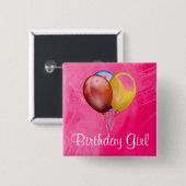 Birthday Girl Button (Voorkant /achterkant)