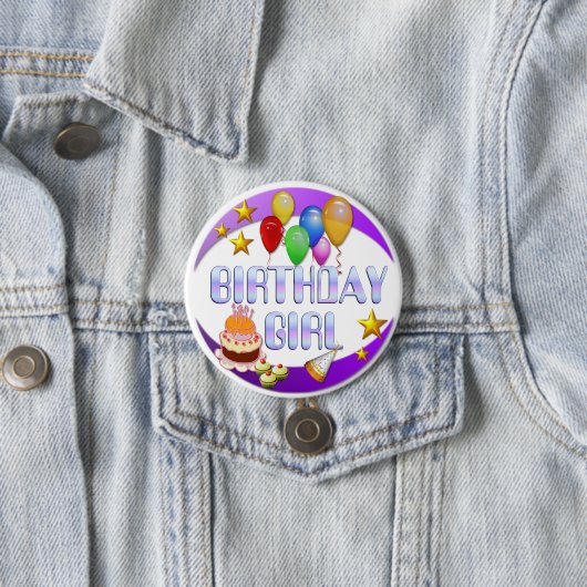 Birthday Girl ~ Button # 2 (In situ)