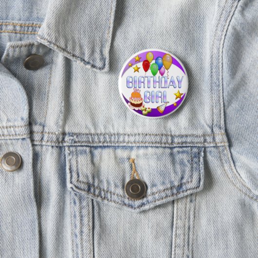 Birthday Girl ~ Button # 2 (In situ)
