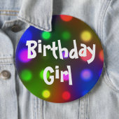 Birthday Girl Button Pin (In situ)