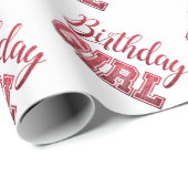 Birthday Girl Cadeaupapier (Rol Hoek)