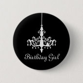 Birthday Girl Chandelier Button (Voorkant)