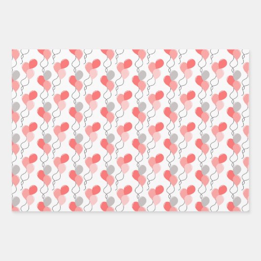 Birthday Girl Coordinating Pattern Wrapping Paper (Voorkant 3)