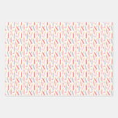 Birthday Girl Coordinating Pattern Wrapping Paper (Voorkant 2)