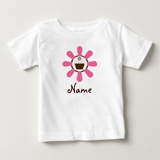 "Birthday Girl" Cupcake T-shirt (Voorkant)