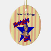 Birthday Girl Cute Dragon  Ornament (Rechts)