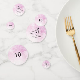 Birthday Girl die Ice Hockey Player pink Confetti
