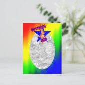 Birthday Girl Dinosaur Cute Photo Briefkaart (Staand voorkant)