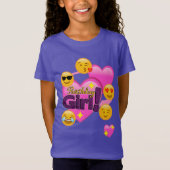 Birthday Girl Emojis (hart) T-shirt (Voorkant)