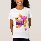 Birthday Girl Emojis (hart) T-shirt (Voorkant)