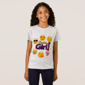Birthday Girl (emojis) T-shirt (Voorkant volledig)