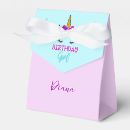 Birthday Girl Favor Box met Unicorn Bedankdoosjes