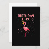 Birthday Girl - Funny Flamingo Lover Princess Birt Kaart (Voorkant / Achterkant)