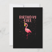 Birthday Girl - Funny Flamingo Lover Princess Birt Kaart (Voorkant)