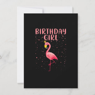 Birthday Girl - Funny Flamingo Lover Princess Birt Kaart