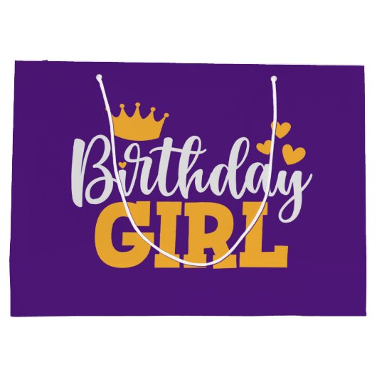 Birthday Girl Groot Cadeauzakje (Achterkant)