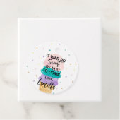 Birthday Girl Ice Cream Cone Bedankjes Labels (In situ)