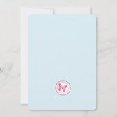 Birthday Girl in Overalls Redhead Kaart (Achterkant)