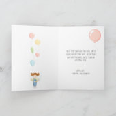 Birthday Girl in Overalls Redhead Kaart (Binnen)