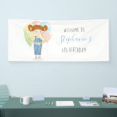 Birthday Girl in Overalls Redhead Spandoek (Beurs)