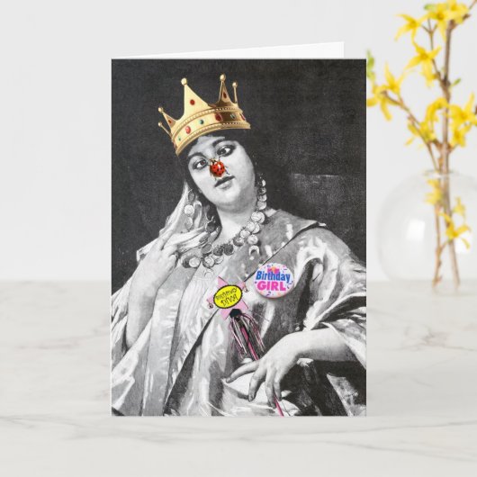 Birthday Girl Kaart (Gele Bloem)