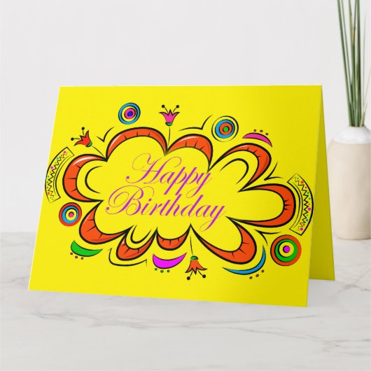 Birthday Girl Kaart (Voorkant)