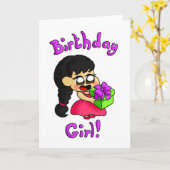 Birthday Girl Kaart (Gele Bloem)