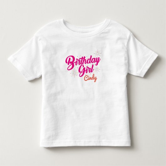 Birthday Girl Kinder Shirts (Voorkant)