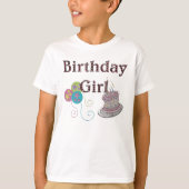 BIRTHDAY GIRL KINDER T-SHIRT (Voorkant)