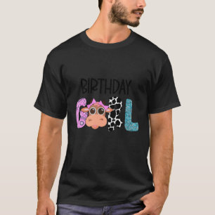 Birthday Girl Koe Boerderij Birthday Matching Fami T-shirt