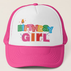 Birthday Girl Letters Trucker Pet