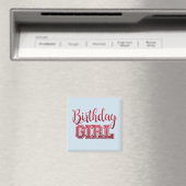 BIRTHDAY GIRL Magnets Magneet (Insitu (Vaatwasser))