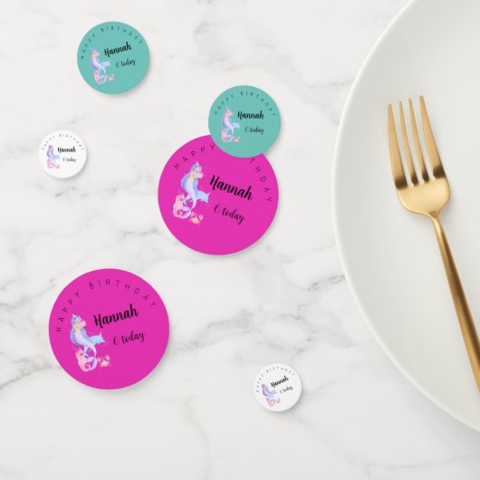 Birthday Girl Mermaid-thema Confetti (Groep)