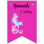 Birthday Girl Mermaid-thema Vlaggetjes (Tweede vlag)