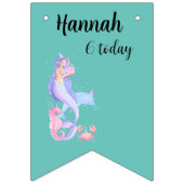Birthday Girl Mermaid-thema Vlaggetjes (Derde vlag)
