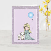 Birthday Girl met Beren Kaart (Gele Bloem)