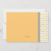 Birthday Girl met haar uitnodiging voor honden (Achterkant)