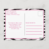 Birthday Girl Modern Mode Shoes Invitation Briefkaart (Achterkant)