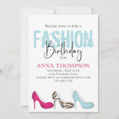 Birthday Girl Modern Mode Showminimalist Kaart (Voorkant)