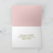 Birthday Girl op Bench met Kite Kaart (Binnen)