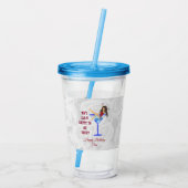 Birthday Girl Party Acryl Drinkbeker (Achterkant)