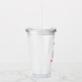 Birthday Girl Party Favor Cool Pink Paarse Unicorn Acryl Drinkbeker (Rechts)